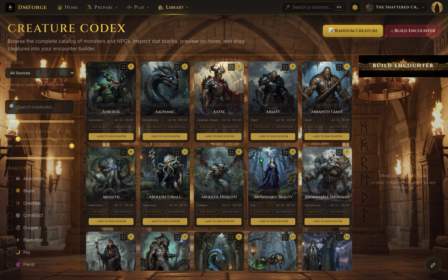 Creature Codex