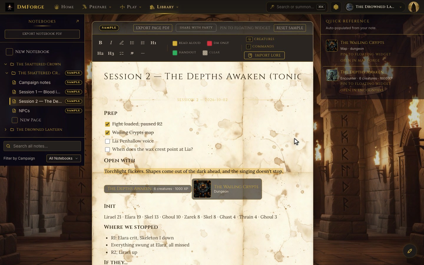 DM’s Journal