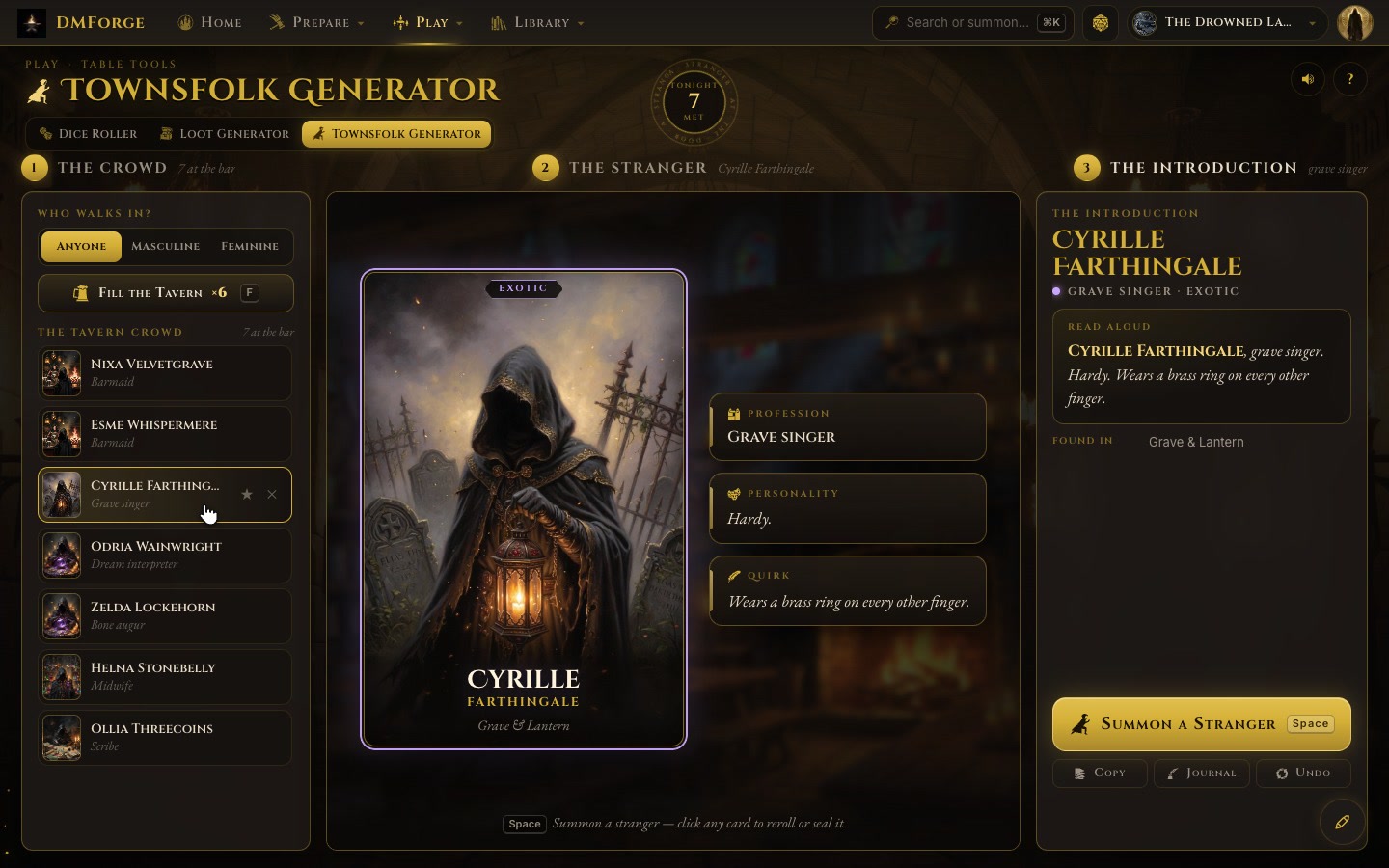 Townsfolk Generator